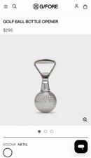 G Fore Golf Ball Bottle Opener 100% Stainless Steel #GUA000012 G4 Brand New picture