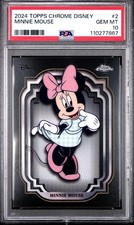 2024-2025 Topps Chrome Disney Minnie Mouse Base Card #2 PSA 10 picture