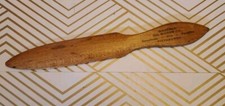 Vintage Waverly Oil Works Co Pittsburgh Pennsylvania Letter Opener Wood 7
