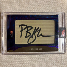 Decision 2024 Pete Hegseth Cut Signature Autograph Card CCHS13 picture