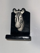 Fitz & Floyd Zebra Bookends Jungle Safari Vintage 1988 African Animal (1) Not 2 picture