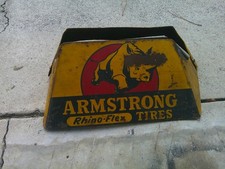 #2 VINTAGE ARMSTRONG TIRES RHINO-FLEX Metal Sign picture
