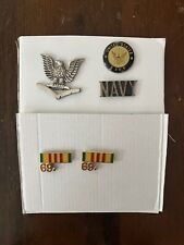 Lot of 5 Military Pins Navy Vietnam picture