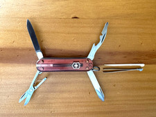Victorinox Swiss Army Knife Rambler 58mm Transparent Chocolate Fudge w/7 Tools picture
