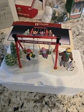 Lemax Hearthside Village Porcelain Park Swing Christmas Village 1995 picture
