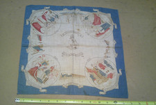 Vtg QUEEN VICTORIA JUBILEE 1897 Antique Linen Handkerchief ROYALTY No tears VVGC picture