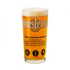 2 x Warsteiner Storyteller Pint Beer Glasses 20oz Brand New rare limited edition picture