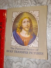 Vintage Catholic SAINTS & JESUS transfer book NEVER USED Mamelok Press,  LONDON picture