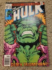 THE INCREDIBLE HULK 225 Marvel Comics lot 1978 HIGH GRADE picture