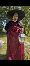Vtg Spirit Halloween Witch of Stolen Souls Halloween Animatronic 5 ft RARE Works picture