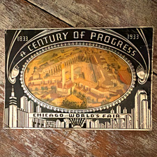1933-34 Chicago World’s Fair A Century of Progress Postcard, World’s Fairs Theme picture