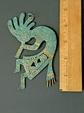 Vintage Kokopelli  Verdigris Hand Crafted picture