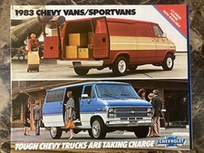 1983 Chevrolet Chevy Vans Sportvans Dealer Sales Brochure Catalog G10 G20 G30 picture