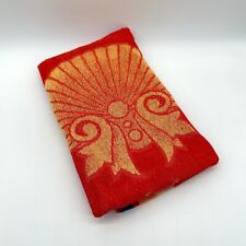 Vintage Beach Towel Shells Ipanema Cecil Saydah Orange Red Blue Retro Tropical picture