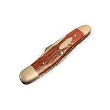 1976 Vintage Case XX USA 6318PU CV Bone Medium Stockman Punch 4 dot Pocket Knife picture