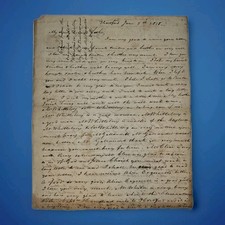 Rare 1818 Letter Written by a Deaf & Dumb Student at America’s First Deaf School picture