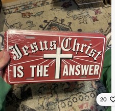 3 Red Jesus Vanity Plates  picture