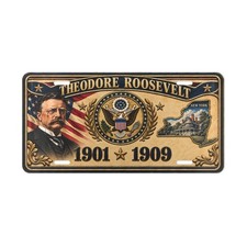Theodore Roosevelt 1901-1909 New York Novelty License Plate Presidential Decor picture
