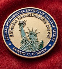 Rare Authentic Trump 45 Special Envoy /NSC Advisor Robert OBrien Challenge Coin picture