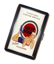 Lucky Strike Cigarette case  pinup ad Collen Handmade Accessory picture