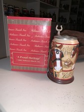 Anheuser Busch Budweiser “A Proud Heritage” Stein CS530 New In Box picture