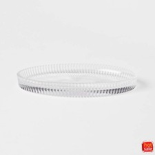 Ribbed Glass Vanity Tray Clear-2pack picture
