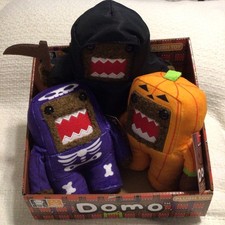 DOMO Domo-Kun 2026 Target Halloween Costume Plushies Set Lot Of 3 Plush NWT picture