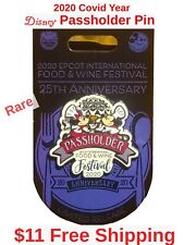 Disney Pin EPCOT Food & Wine Passholder Pin 2020 W/Mickey/Minnie $11_Free Ship picture