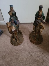 2 Vtg 2004 Bombay Company The Magi 3 Wise Men On Camels Nativity Christmas Decor picture