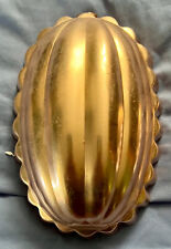 Oval Copper Tone Jello Mold  2 1/2 cup w/Wall Hanging Metal-Vintage #200 picture