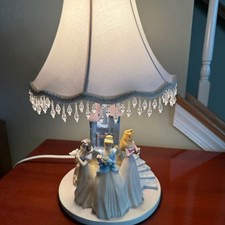 Vtg Disney Princess Castle Lamp Hampton Bay Cinderella Aurora Snow White *READ* picture