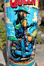 Queen of Hearts Biker Ceramic Bong picture