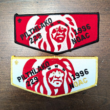 OA Pilthlako Lodge 229 S19 S21 1996 NOAC Blinking Eyes Flap Patch Set WORKING picture