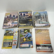Lot of 6 Yellow Page Phone Books Kansas City Area Vintage All In Good Condition picture