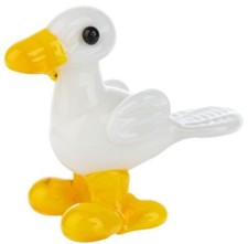 Ganz World Miniature Mini Collectible Glass Figurine WHITE DUCK  1 1/4