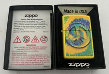 ZIPPO 2001 376 Tye Dye Lemon Cigarette Lighter - New picture