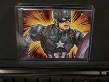 2026 Marvel Captain America Sketch Card By Eric Medina 1/1 picture