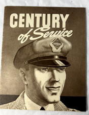Vintage 1939 Railway Express Agency Railroad Train Booklet Century of Service picture