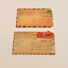 Vintage 1944 WWII Chinese Detachment Pueblo Army Air Base Letters Correspondence picture