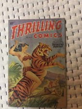 Thrilling Comics #62 Oct 1947 Princess Pantha Schomburg Golden Age RAW picture