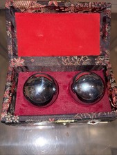 Vintage 1985 Shou Xing Brand Baoding Iron Ball Set Made in China picture
