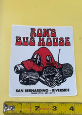 RON'S BUG HOUSE  Repro of Vintage Off Road 4X4 BAJA VW RACING Sticker Decal picture