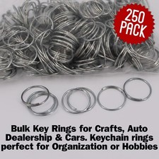 250 Pieces Split Key Rings Bulk for Keychain Key and Art Crafts 3/4 inch picture