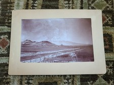 Antique Photograph Mount Shasta California Landscape Western USA Fire/Clouds? picture