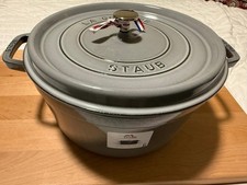 Staud Cast Iron 9 qt, Round, Dutch Oven, Graphite Grey picture