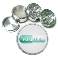 Fukitol Prescription Pill Funny D12 Black Metal Grinder 4pc 63mm Herb  picture