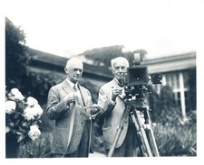 George Eastman and Thomas Edison: Original 1928 8x10 Photo picture