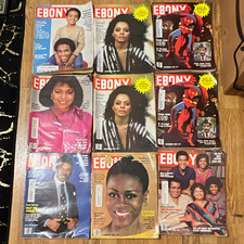 Vintage 1981 Ebony Magazine Lot of 10 No Cutouts Richard Pryor Billy Dee William picture