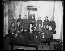 Frances Perkins Labor Officials Meeting 1930s Conference Room Portrait picture
