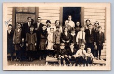 J87/ Ava Ohio RPPC Postcard c1910 Halley's Ridge School Noble County 1144 picture